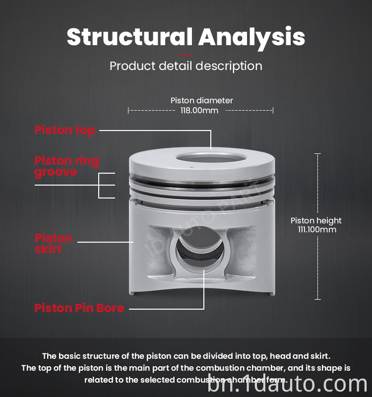 AUTO PARTS Engine PISTON for MITSUBISHI 